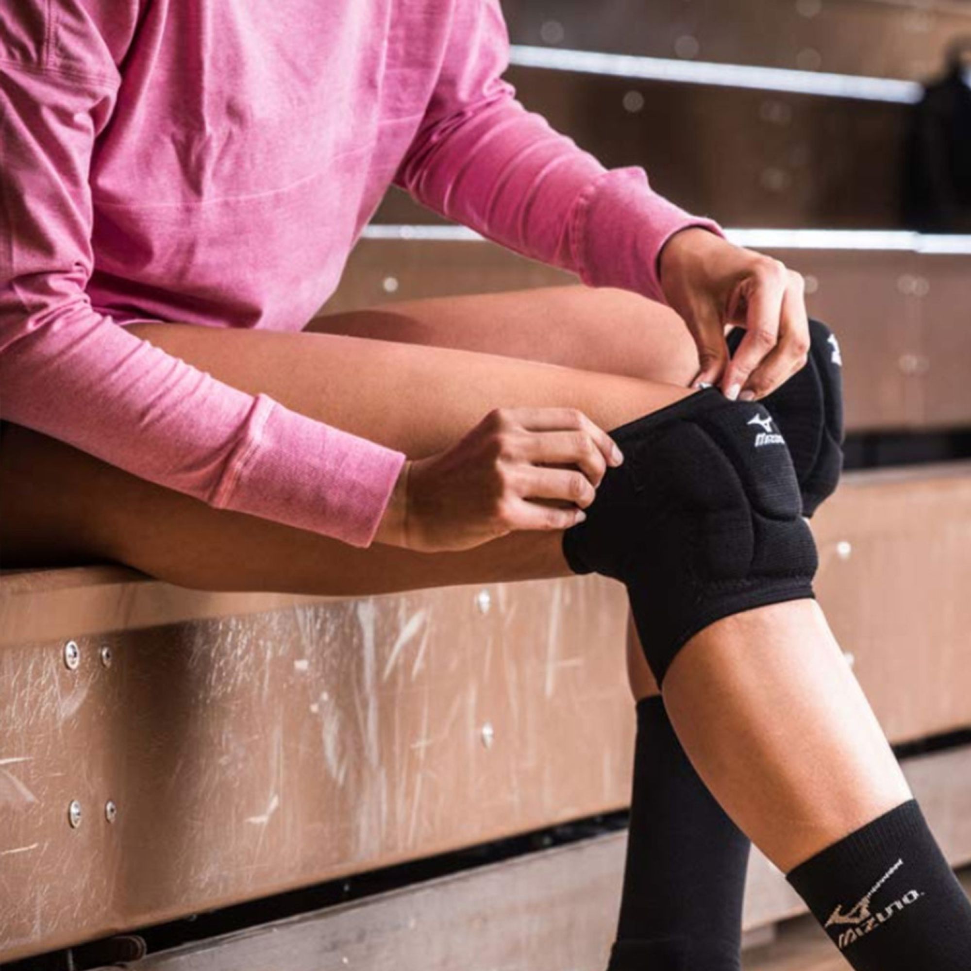 Mizuno VS1 Compact knebeskyttere, hvit